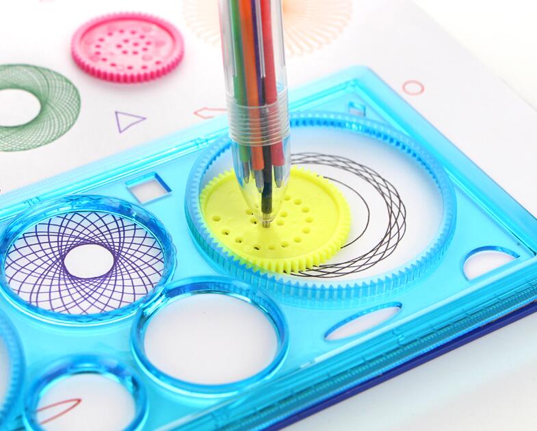 MC CHENMEI Spirograph Set with 1 Pcs 6 Colors Pen Educational Toys Drawing  Design and Kids - Spirograph Set with 1 Pcs 6 Colors Pen Educational Toys  Drawing Design and Kids . shop for MC CHENMEI products in India.