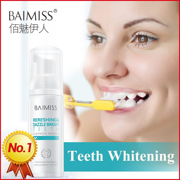 Teeth Whitening Mousse Toothpaste Tooth-Cleaning Fresh Shining Oral Hygiene