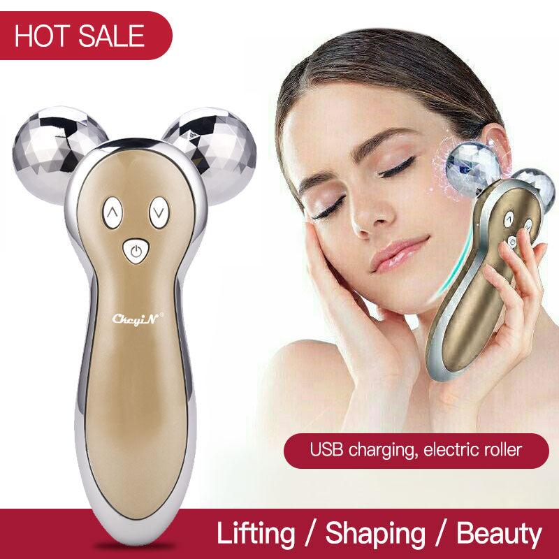 3D Massager Roller of Micro Current Vibration Electric Massager