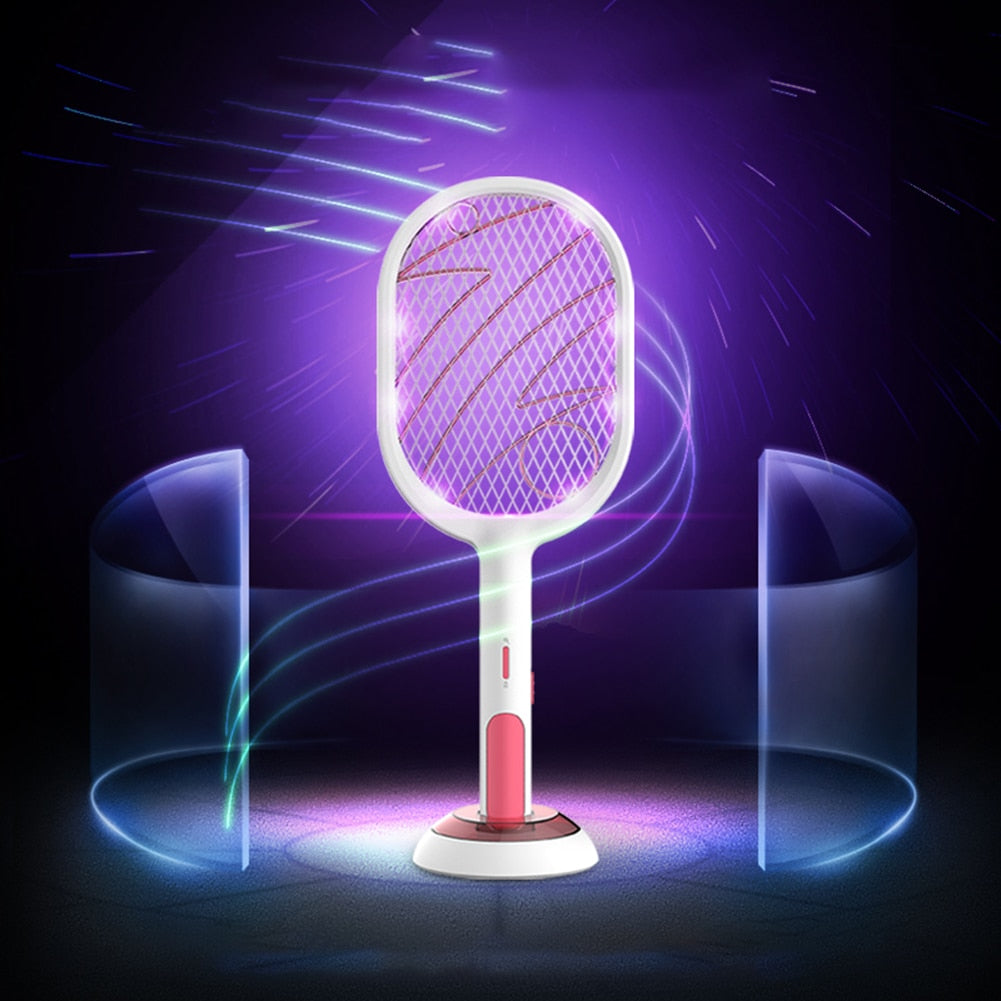 Mosquito Swatter USB Rechargeable Home Fly Bug Zapper Racket