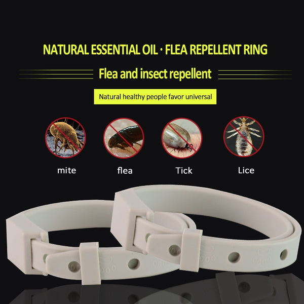 Dogs Cats Anti Mosquito Flea Collar Insect Repellent Adjustable Pets Necklet